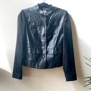 Anne Klein pleather jacket 🖤💞🖤